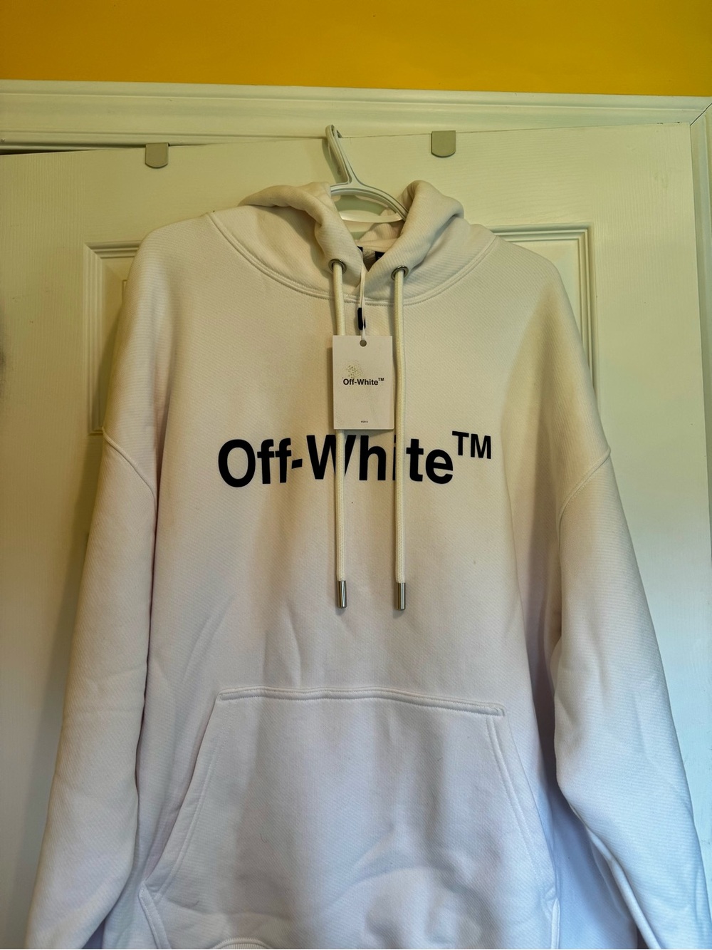 SPRING BOGO 25% Off Sweater Sale|Premium Off-White Pullover With Large, Black OW